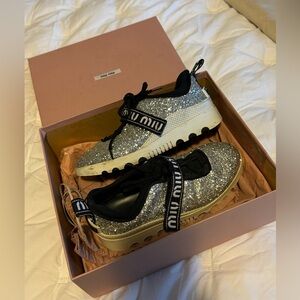 Sparkly miumiu shoes ✨🪩